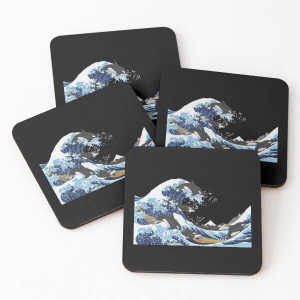 Item preview, Orca Killer Whale Sea Ocean Japanese The Great Wave Kanagawa designed and sold by sweetheartistic.