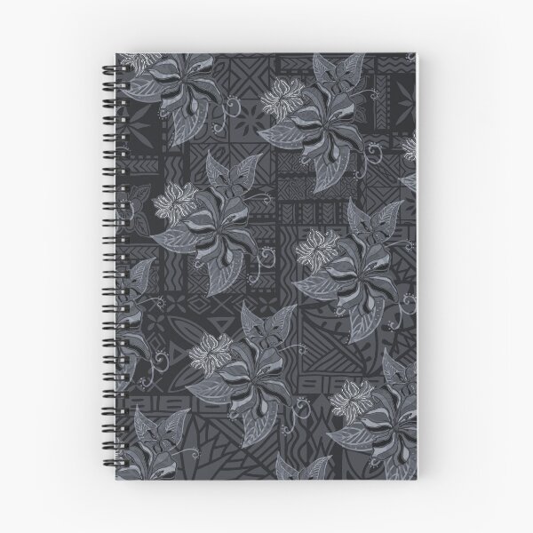 Artikelvorschau, Hawaiianischer, polynesischer und samoanischer Vintage-Druck mit schwarzem Lava-Hibiskus entworfen und verkauft von sunnthreads.