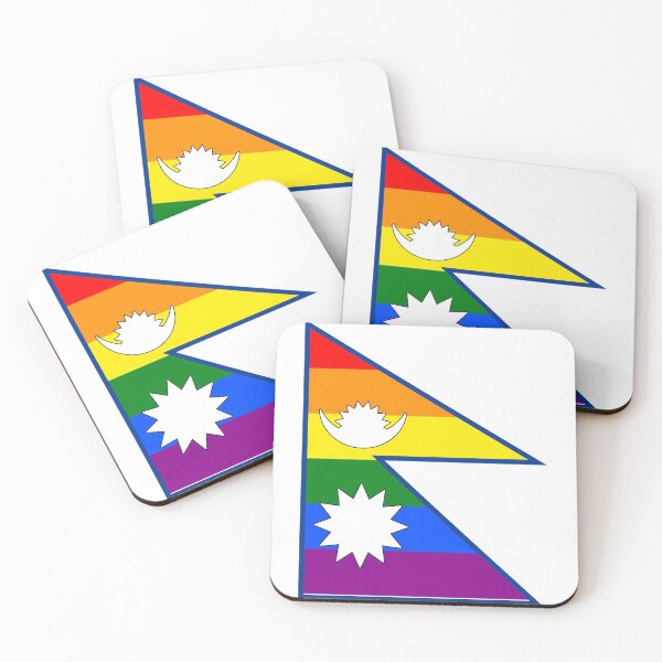 Item preview, Nepal Flag - Gay Pride designed and sold by Sanish Shrestha.