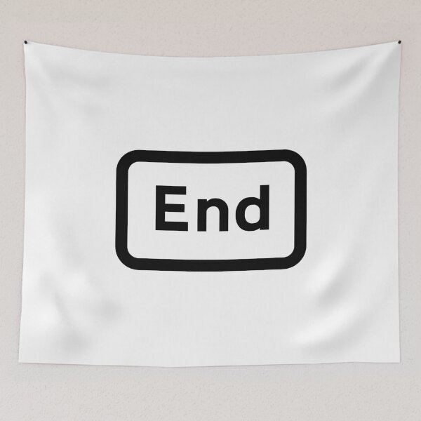Item preview, UK End Road Sign - White with black text designed and sold by MintGubbins.