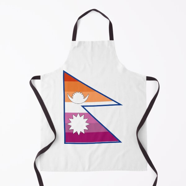 Item preview, Nepal Flag - Lesbian Pride designed and sold by Sanish Shrestha.