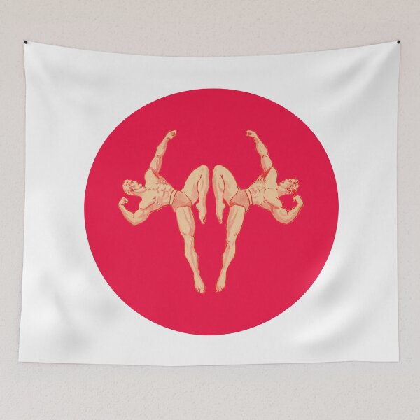 Item preview, Muscle Skull (Circle) designed and sold by VintageDick.