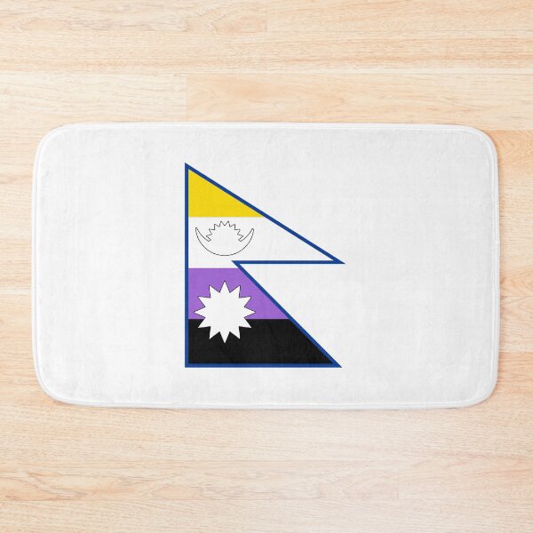 Item preview, Nepal Flag - Non-Binary Pride designed and sold by Sanish Shrestha.