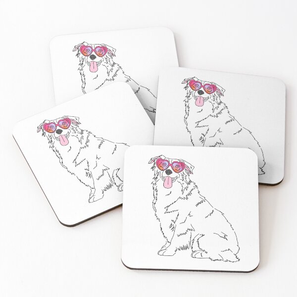 Item preview, Groovy Australian Shepherd Dog designed and sold by -UKIYO-.