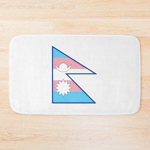 Item preview, Nepal Flag - Trans Pride designed and sold by Sanish Shrestha.