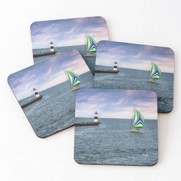 Item preview, Sailing by the North Pier Light designed and sold by Kathy Weaver.