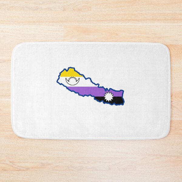 Item preview, Nepal Country Non-Binary Pride designed and sold by Sanish Shrestha.