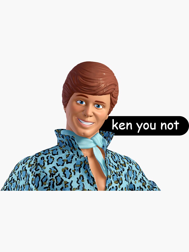 ken you not Meme Sticker for Sale by sticker-stacker