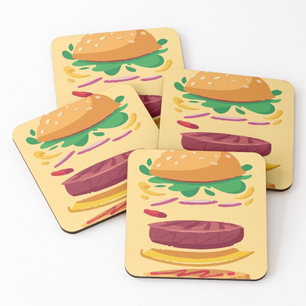Artikelvorschau,  Burger-Explosion-Illustration entworfen und verkauft von OD-Designs.