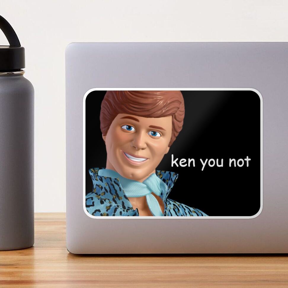 ken you not Meme Sticker for Sale by sticker-stacker