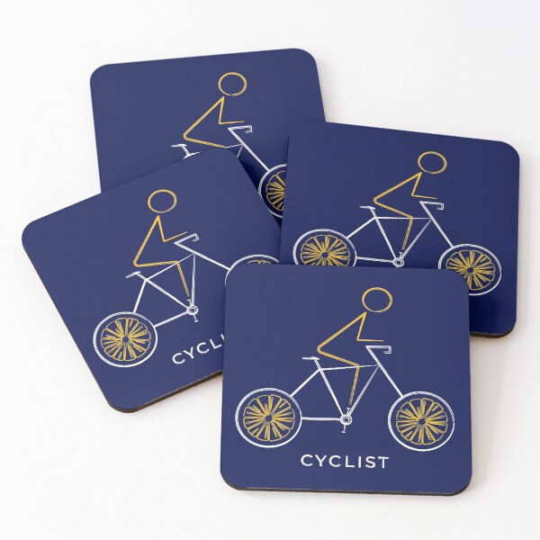 Item preview, Cyclist on a Bicycle - Line Art designed and sold by S Cube Design.