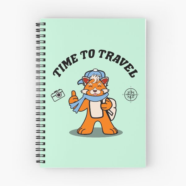 Item preview, cute red panda it's time to travel designed and sold by nostaorga.