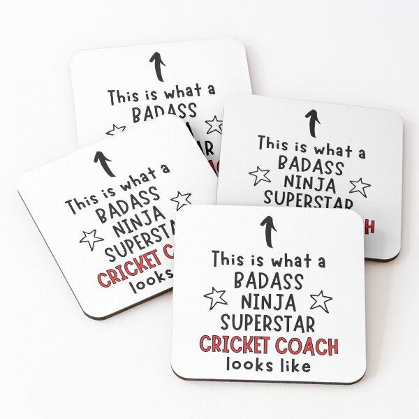 Item preview, This is what a Badass, Ninja, Superstar, Cricket coach looks like designed and sold by TheGreenGoat.