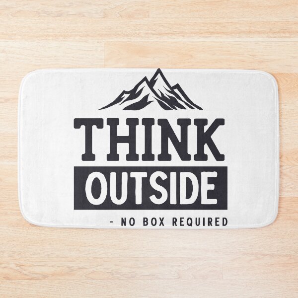 Item preview, think outside no bix requied,camping life,couple gift designed and sold by Ammar-the-goat.