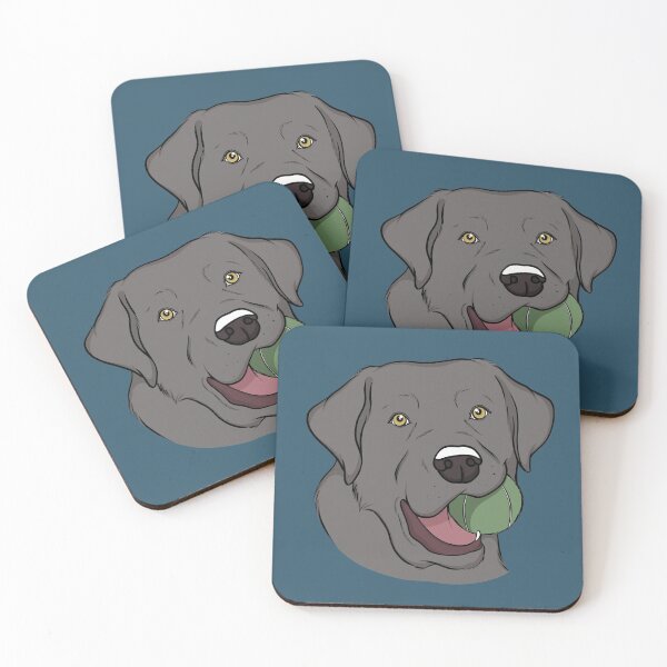 Item preview, Silver Labrador with Ball  designed and sold by rmcbuckeye.