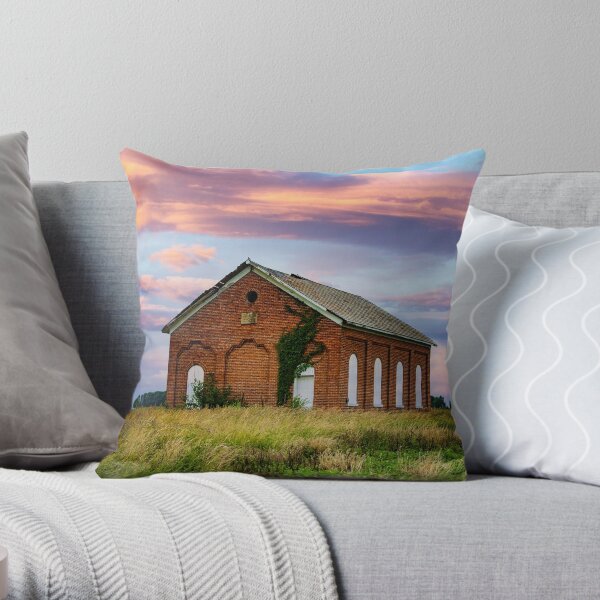 School House Throw Pillow
