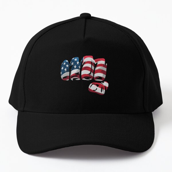 American Flag Fist Baseball Cap