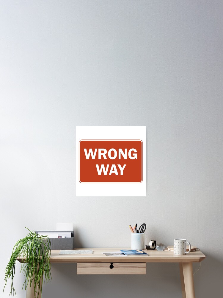 USA ストリート看板 WRONG WAY 【公式通販】