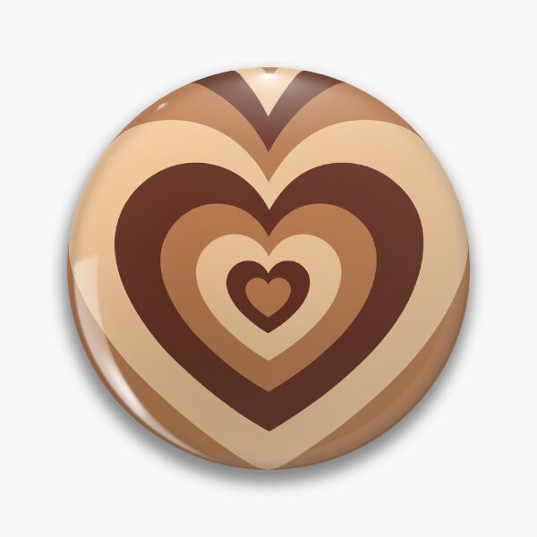 Item preview, Latte love brown hearts  designed and sold by CyrelleLana.