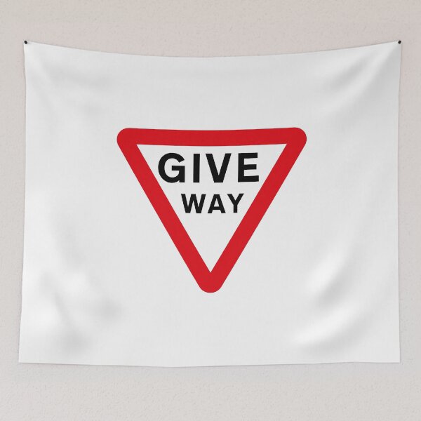Item preview, UK Give Way Road Sign designed and sold by MintGubbins.