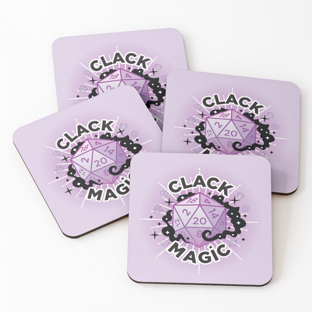 Item preview, Coasters (Set of 4) designed and sold by MagicCatSmudge.