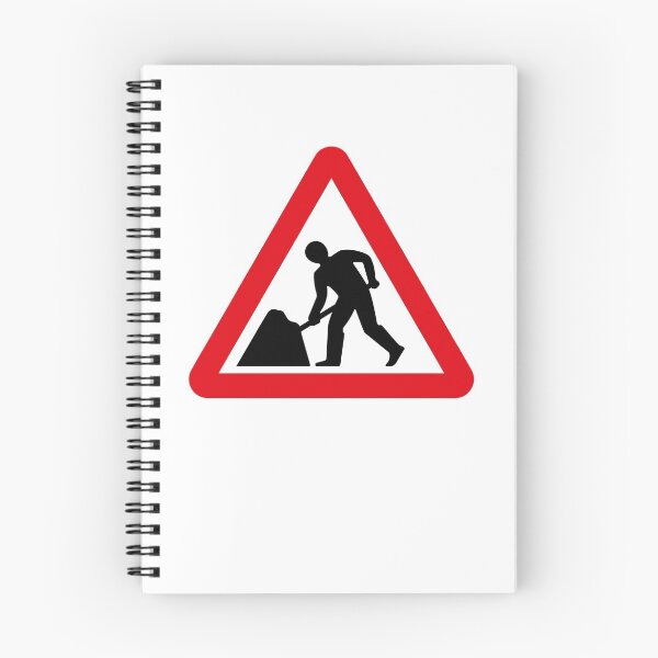 Item preview, UK Roadworks/Men at Work Road Sign designed and sold by MintGubbins.
