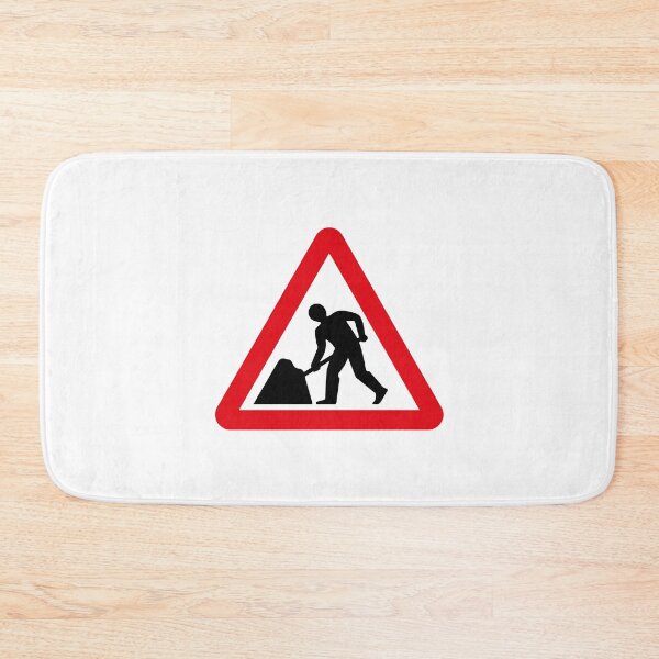 Item preview, UK Roadworks/Men at Work Road Sign designed and sold by MintGubbins.