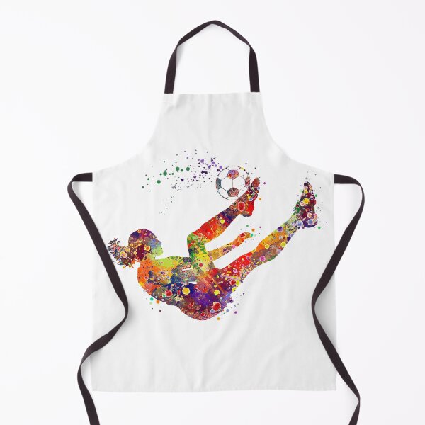 Item preview, Soccer Girl Bicycle Kick Sports Watercolor Gift designed and sold by LotusGifts.