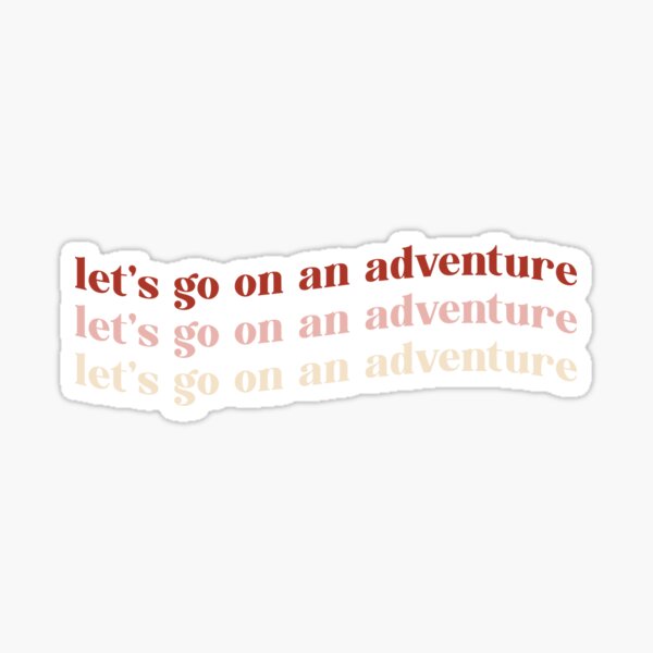 Sticker de voyage et aventures Monde  Let's go  - TenStickers