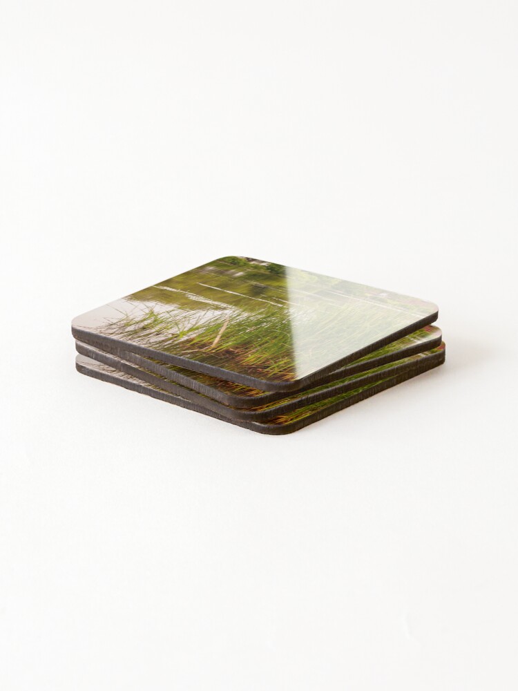 Thumbnail 4 of 5, Coasters (Set of 4), Pond Reflections designed and sold by Ruthie33.