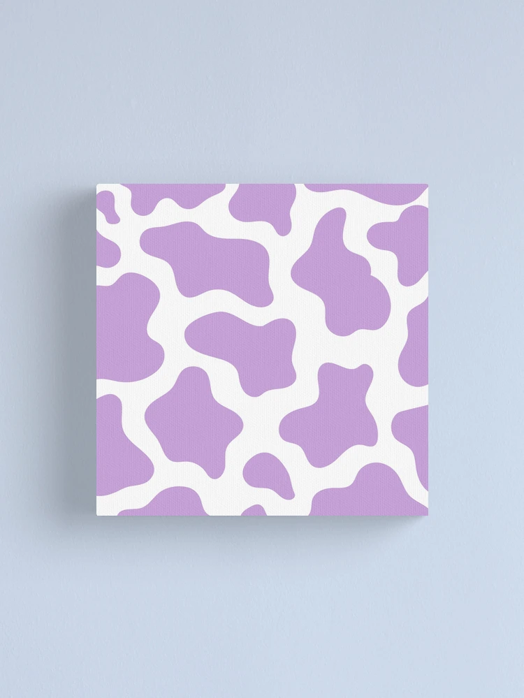 pastel purple cow print kawaii fabric