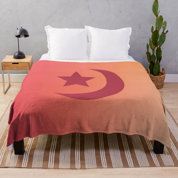 Item preview, Dark Red/Maroon Crescent Moon in Red/Orange Gradient Sky designed and sold by ShaunSandhu.