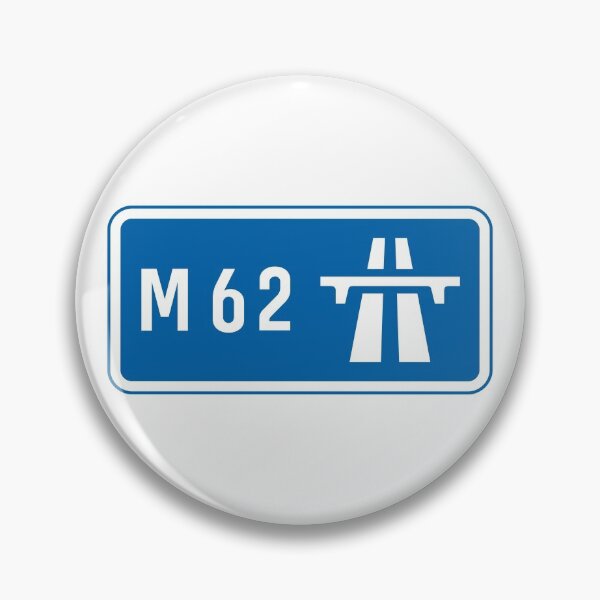 Item preview, UK M62 Motorway Road Sign designed and sold by MintGubbins.