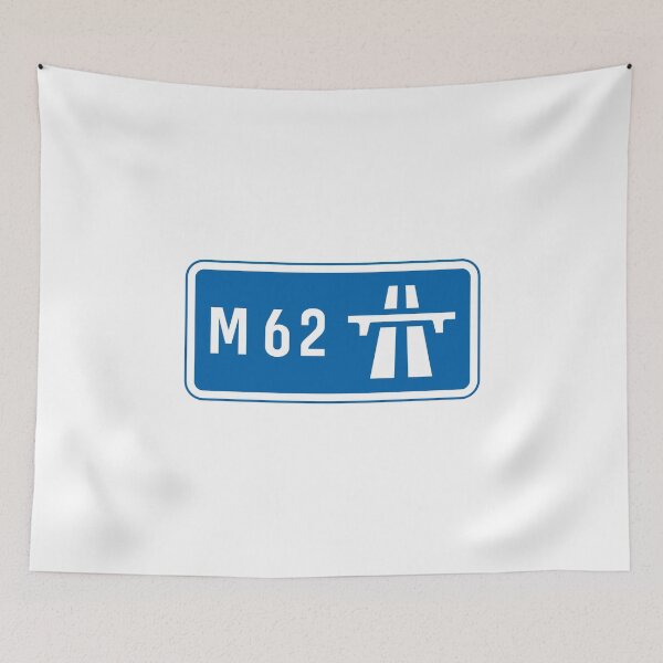 Item preview, UK M62 Motorway Road Sign designed and sold by MintGubbins.