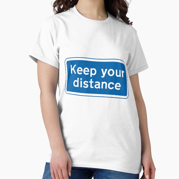 Item preview, UK Keep Your Distance Road Sign designed and sold by MintGubbins.