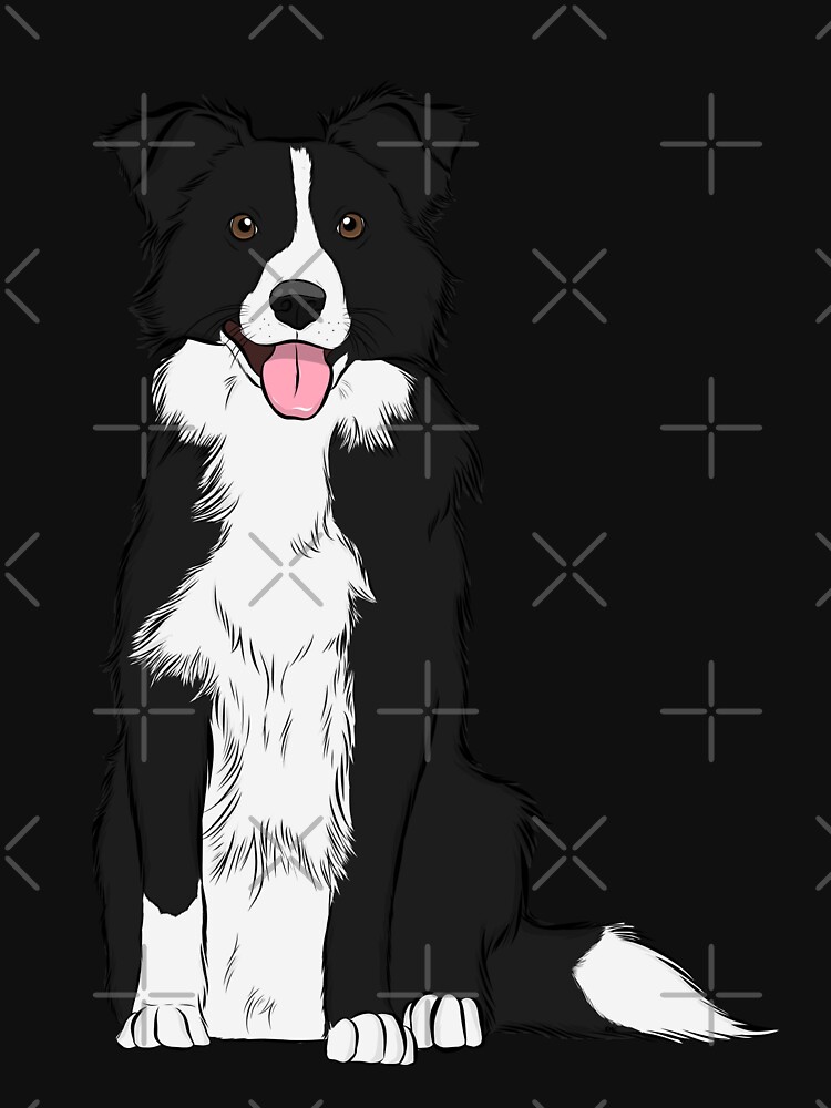 Imagen 7 de 7, Camiseta deportiva con la obra Border Collie, diseñada y vendida por rmcbuckeye.