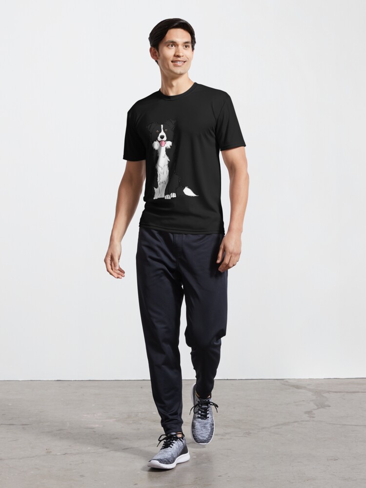 Imagen 5 de 7, Camiseta deportiva con la obra Border Collie, diseñada y vendida por rmcbuckeye.