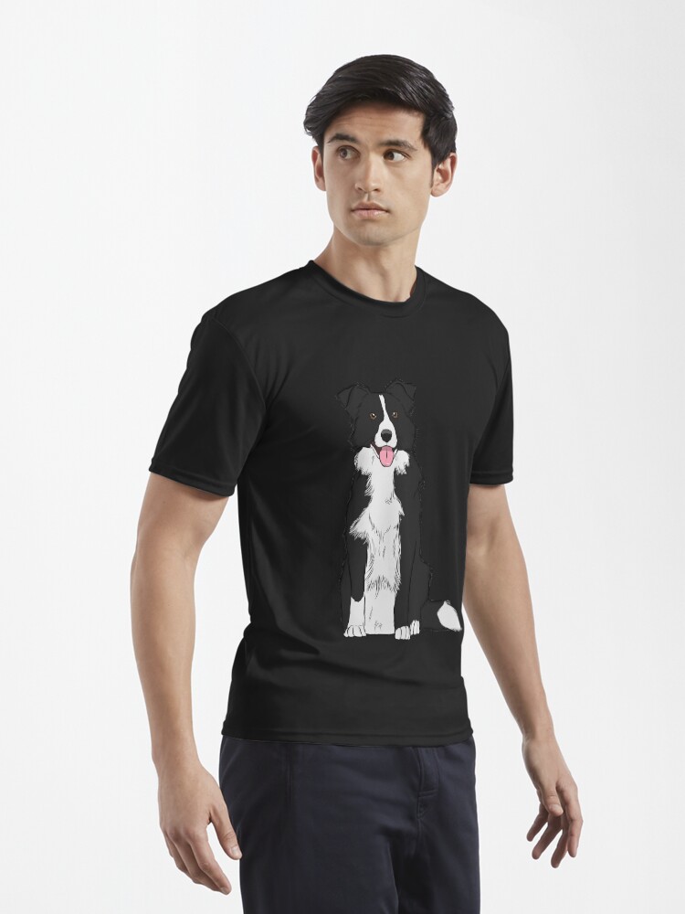 Imagen 3 de 7, Camiseta deportiva con la obra Border Collie, diseñada y vendida por rmcbuckeye.