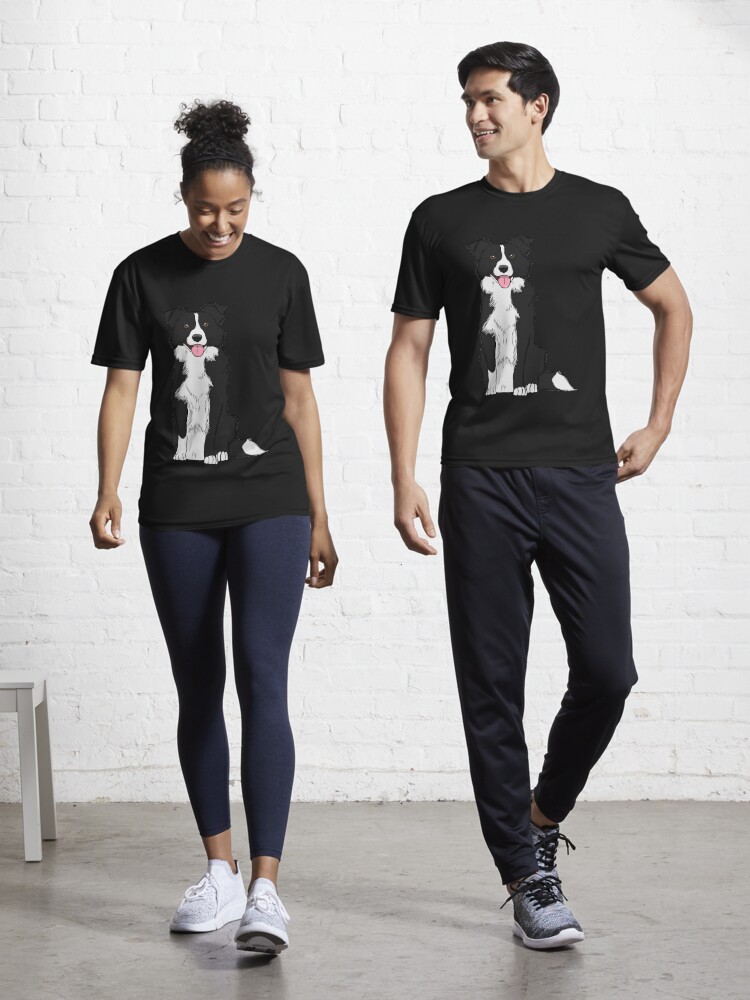 Imagen 1 de 7, Camiseta deportiva con la obra Border Collie, diseñada y vendida por rmcbuckeye.