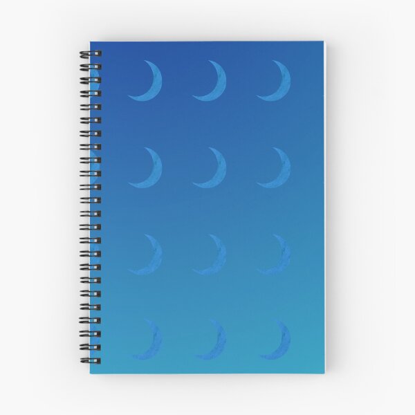 Item preview, Blue Crescent Moon Pattern in Light/Dark Blue Gradient Sky designed and sold by ShaunSandhu.