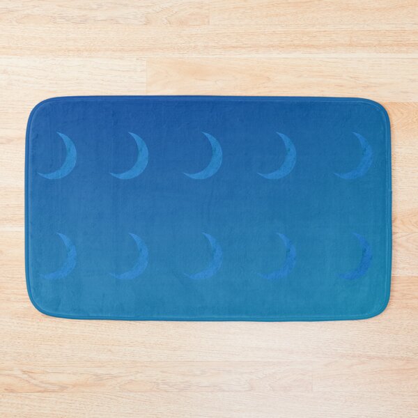 Item preview, Blue Crescent Moon Pattern in Light/Dark Blue Gradient Sky designed and sold by ShaunSandhu.