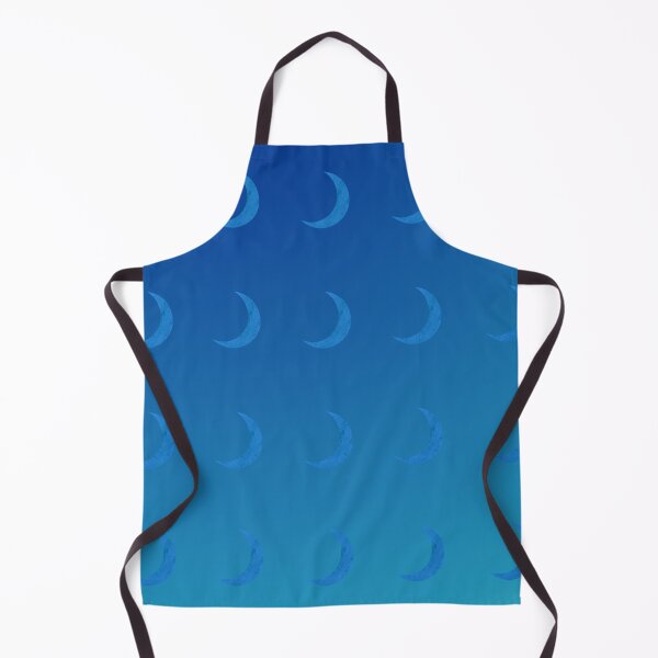 Item preview, Blue Crescent Moon Pattern in Light/Dark Blue Gradient Sky designed and sold by ShaunSandhu.