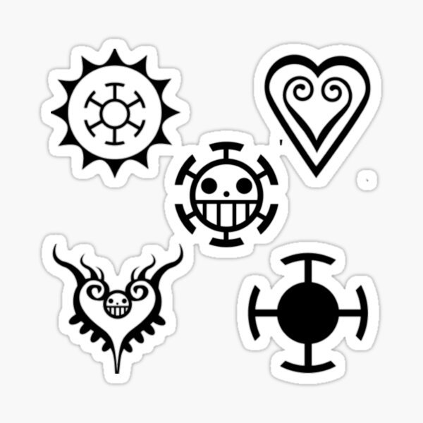 Trafalgar Law Tattoo Stickers Redbubble