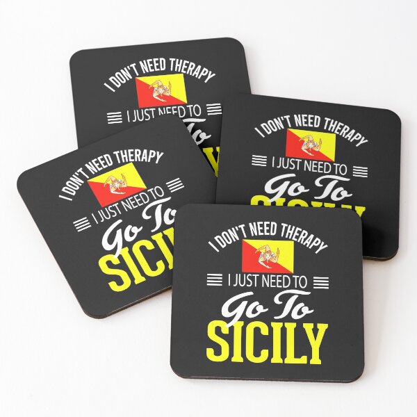 Item preview, Sicilian  Flag  I Don't Need Therapy I Just Need to Go to Sicily  designed and sold by obedtheartist.