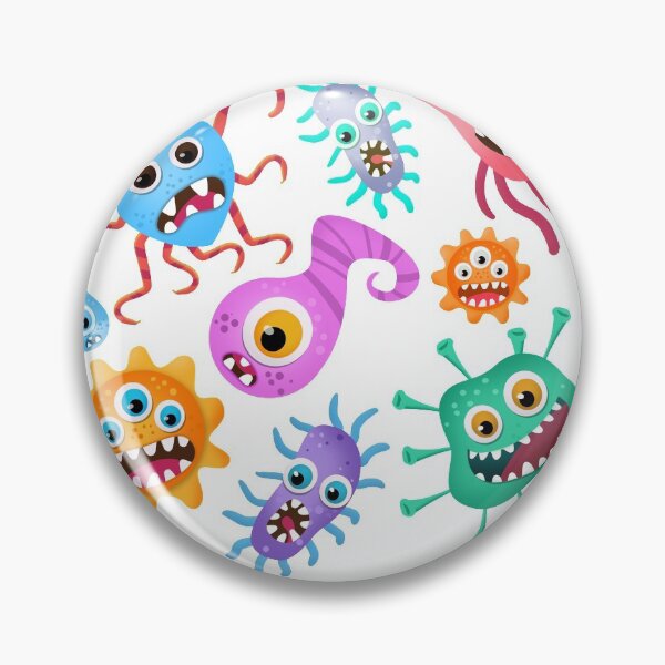 Item preview, Virus Bacteria Microbe Cartoon Image designed and sold by ovenya.