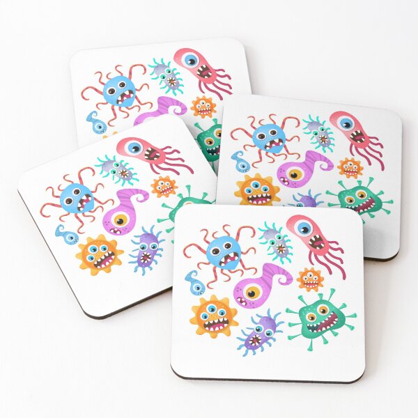 Item preview, Virus Bacteria Microbe Cartoon Image designed and sold by ovenya.