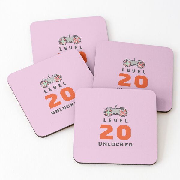 Item preview, Level 20 Unlocked Retro, Funny Video Gamer 20th Birthday Gift, 20 Years Old Vintage designed and sold by Boom-llqb.
