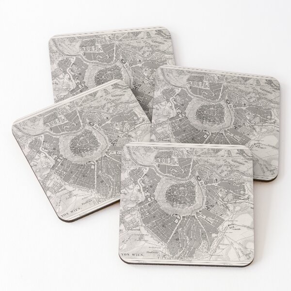 Item preview, Old Vienna Austria Map (1849) Vintage Wien City & Street Atlas designed and sold by BravuraMedia.