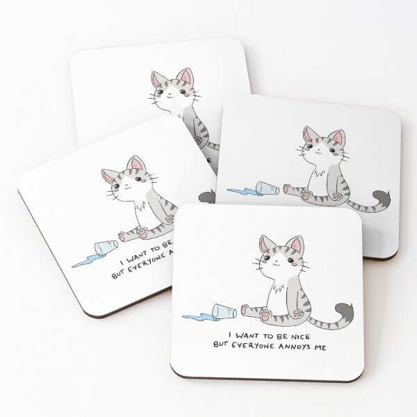 Item preview, Annoyed Kitty designed and sold by Nenijadraws.