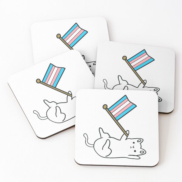 Item preview, Transgender Pride cat designed and sold by Sydscriv.